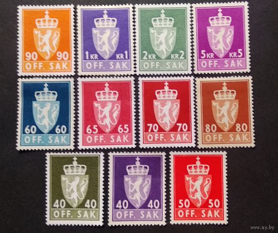 НОРВЕГИЯ\362фе\СТАНДАРТ служебные MNH