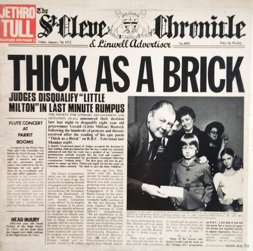 Jethro Tull /Thick As A Brick/1972, Chrysalis, LP, USA