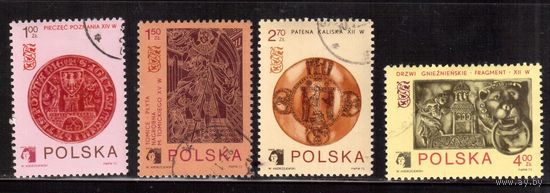 Польша-1973, (Мих.2258-2261), гаш. , Культура, Искусство,
