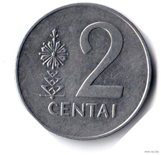 Литва. 2 цента. 1991 г.