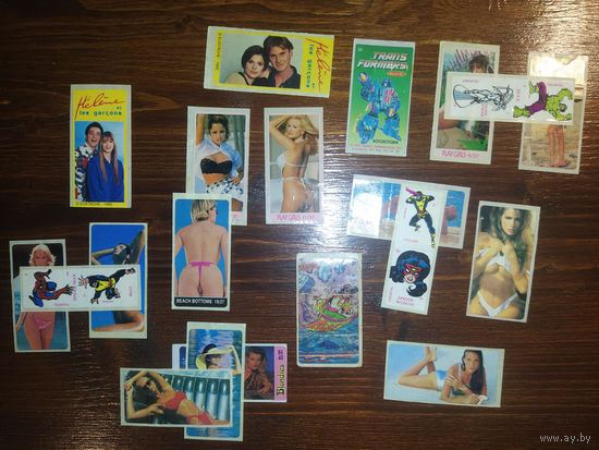 Наклейки - вкладыши - жвачка 18+