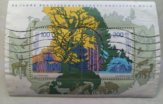 Германия. 1997г. 50лет обществу защиты лесов.