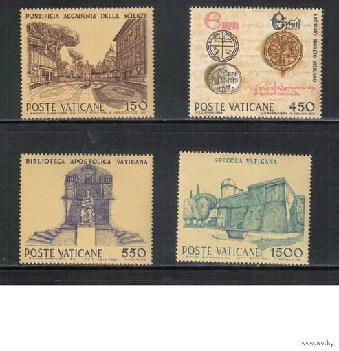 Ватикан-1984,(Мих.848-851) **   , Религия, Архитектура(полная серия)