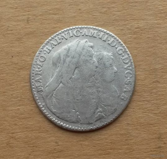 Савойя, 20 сольди (лира) 1678 г., Виктор Амадей II при регентстве Марии Джованны Савойской