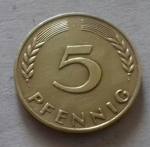 5 пфеннигов, Германия 1950 J
