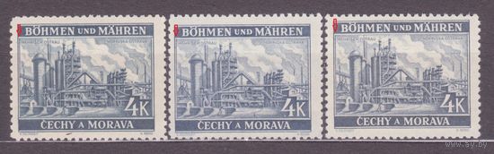 ГЕРМАНИЯ. ТРЕТИЙ РЕЙХ. БОГЕМИЯ И МОРАВИЯ. 1939. Mi# 34. ТИП 1+2 (2a+b) MNH )ОКТ