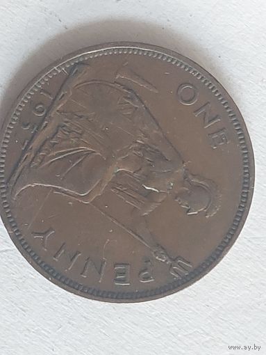 1 пенни 1937 великобритания