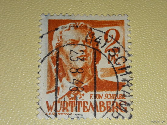 Германия 1947, 1948, 1949 Французская зона оккупации. Вюртемберг