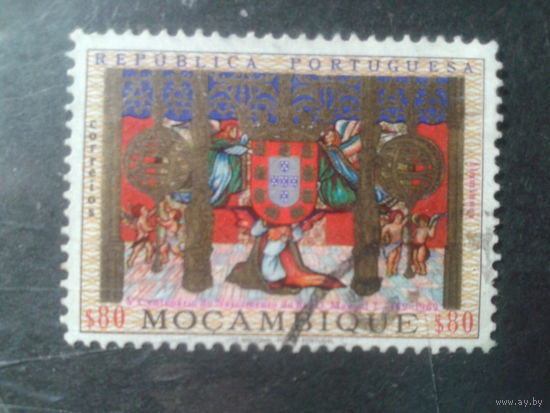 Мозамбик, колония Португалии, 1969. 500-летие короля Мануэля I, герб