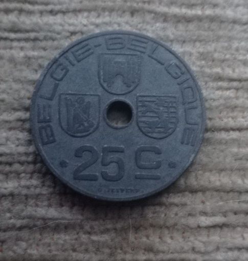Werty71 Бельгия 25 сантимов 1943