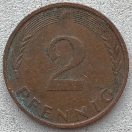 Германия 2 пфеннига 1991 г. A
