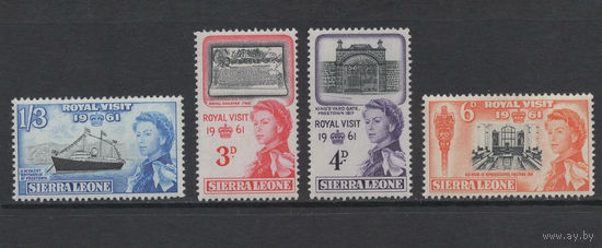 Сьерра Леоне 1961** Королевский визит Королевы Елизаветы II
