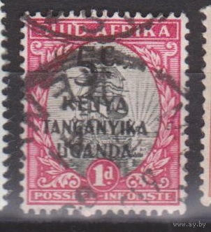Флот корабли парусники Кения, Уганда и Танганьика Южная Африка ЮАР 1941 год лот 8  С НАДПЕЧАТКОЙ