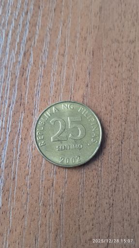 Филиппины 25 сентимо 2002