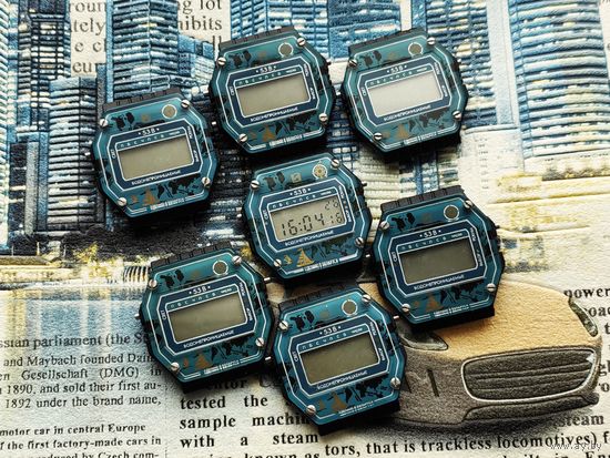 Электронные наручные часы Интеграл - Электроника-53В (Сделано в Беларуси), одним лотом 7 штук (с хранения). Торг.