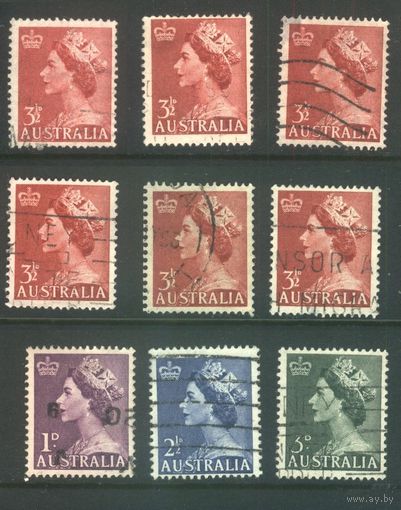 Австралия - 1953 [Mi. 229-260] Гашеная (AU02) водяные знаки, простая бумага и др
