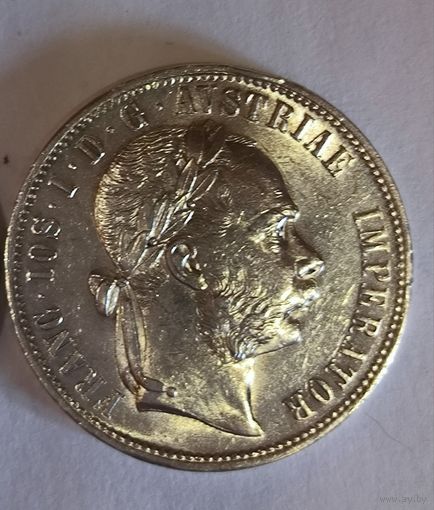 Флорин 1876 в штемпельном блеске