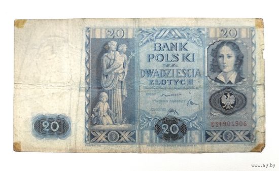 Польша. 20 злотых 1936 года.