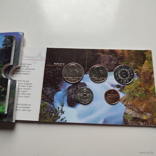Норвежский набор монет 1998 года.