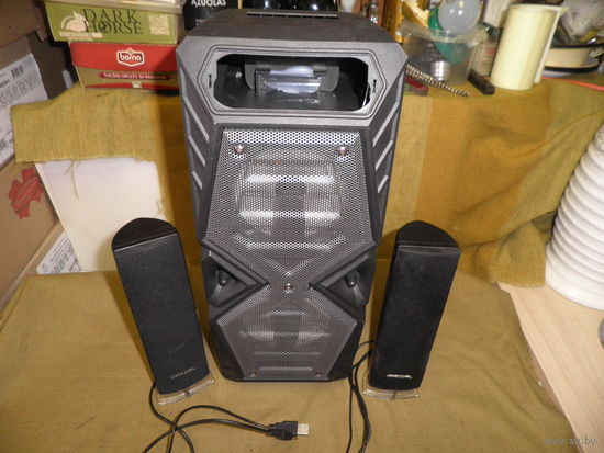 Акустические колонки Manta и Telefunken TF-PS 1276B.С рубля.