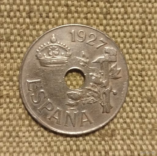Испания 25 сентимо 1927
