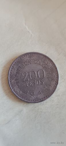 Колумбия 200 песос 2012