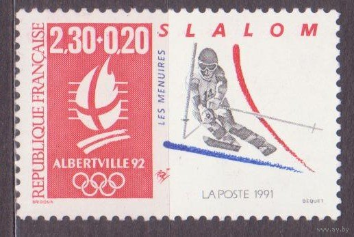 ФРАНЦИЯ, ** Олимпиада 1992 спорт Лыжи\\10