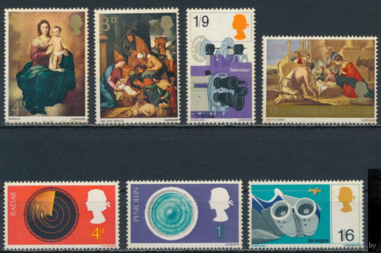 Великобритания\260а\ 1967  Рождество. Искусство. Живопись. наука