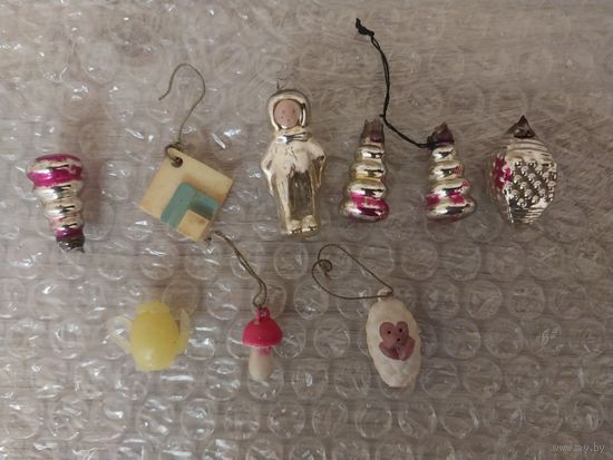 Ёлочные мини-игрушки СССР.