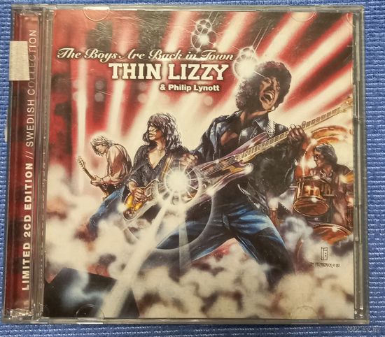 CD,(Sweden) Thin Lizzy & Philip Lynott – The Boys Are Back In Town - Swedish Collection (2CD)