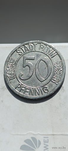 50 пфеннигов 1920 года (нотгельды) Германия  Бонн. Бетховен. 35