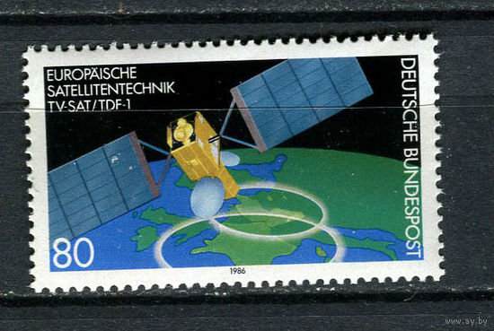 ФРГ - 1986 - Космос - [Mi. 1290] - полная серия - 1 марка. MNH.  (LOT Gy31)-T3P30