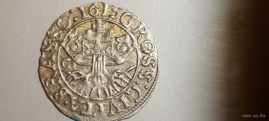 Трансильвания ОЧЕНЬ редкий Грошен  1613 года ,  с рубля, без минимальной цены