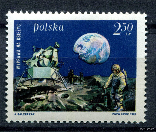 Польша - 1969г. - Космос - полная серия, MNH [Mi 1940] - 1 марка
