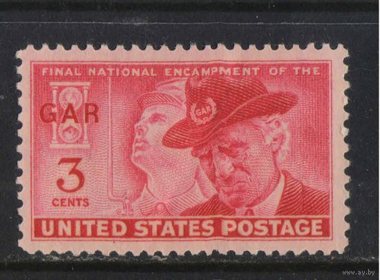 США 1949 Заключительная Национальная лагерная стоянка Великой Армии Республики Индиаполис Солдат армии Союза Северных штатов и ветеран ВАР #599*