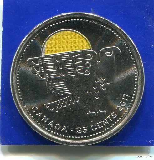 Канада 25 центов 2011 UNC