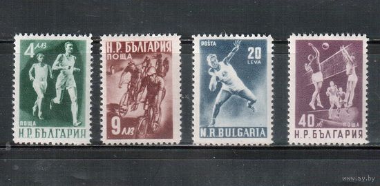 Болгария-1950, (Мих.749-753),  **  , Спорт, (полная серия)