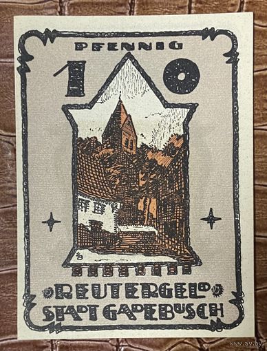 Нотгельд 10 пфеннигов 1921 год. Гадебуш. Веймарская республика