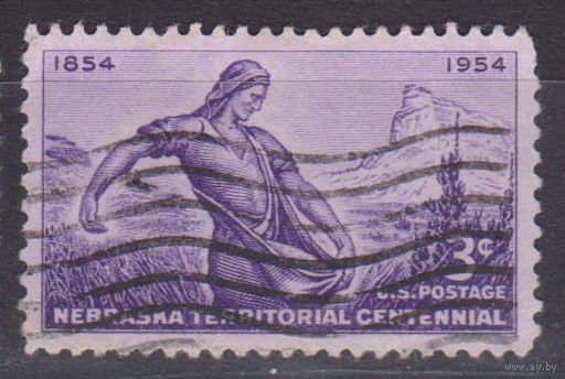100-летие территории Небраска США 1954 год  Лот 9