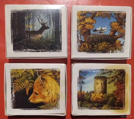 Упаковочные коробочки для кондитерских изделий. Фабрика "Коммунарка". Минск. 4 шт. Цена за 1.