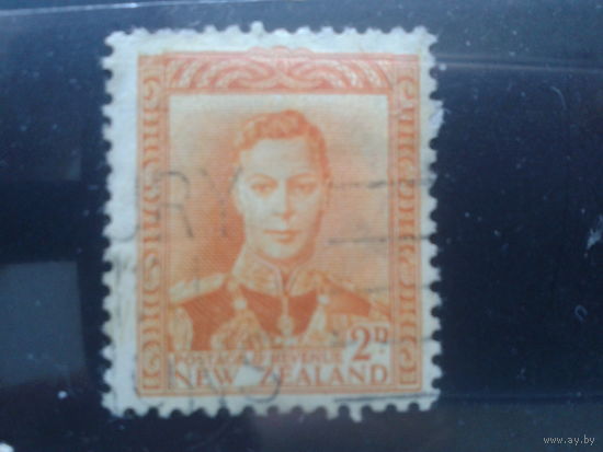 Новая Зеландия,1947. Стандарт. Король Георг VI. 2d