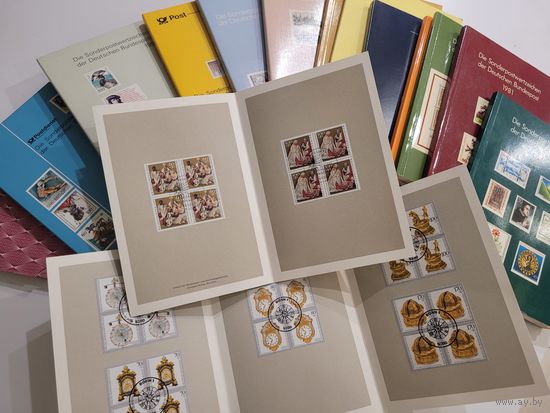 Германия. ФРГ. 13 полных годовых наборов в книгах за 1980-1993 mnh**