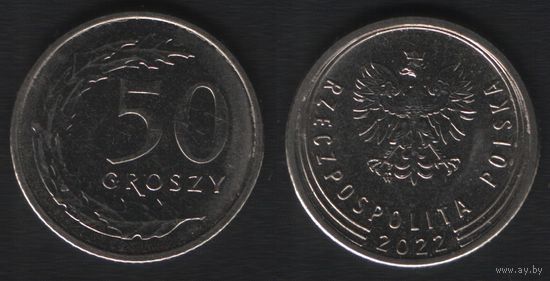 Польша y973c 50 грош 2021 год (mw) (_alb2