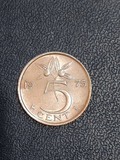 5 центов 1975г. Нидерланды