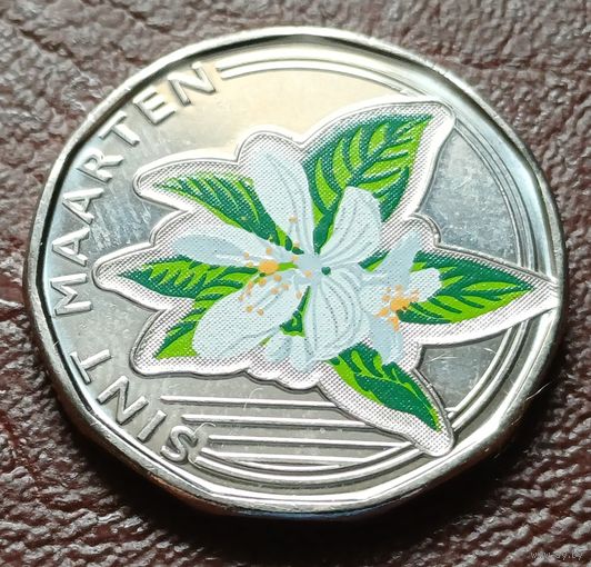 Синт-Мартен 50 центов, 2025 Принятие карибского гульдена С РУБЛЯ