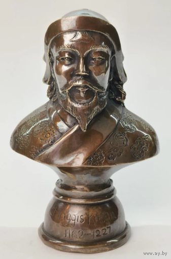 Бюст Чингисхана Бронза