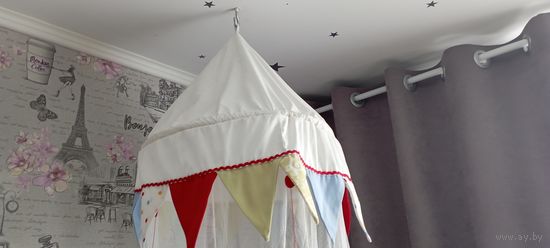 Красивый балдахин на детскую кроватку Ikea