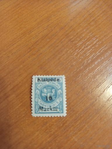 1923 Клайпеда Мемель чистая клей лёгкая наклейка герб Погоня (4-11)