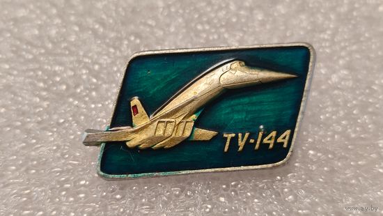 Значек знак Самолет Ту-144 Авиация СССР