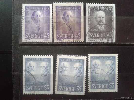 Швеция 1970 Нобилевские лауреаты 1910 г
